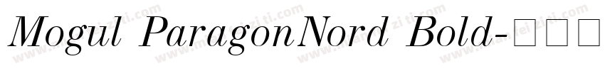Mogul ParagonNord Bold字体转换